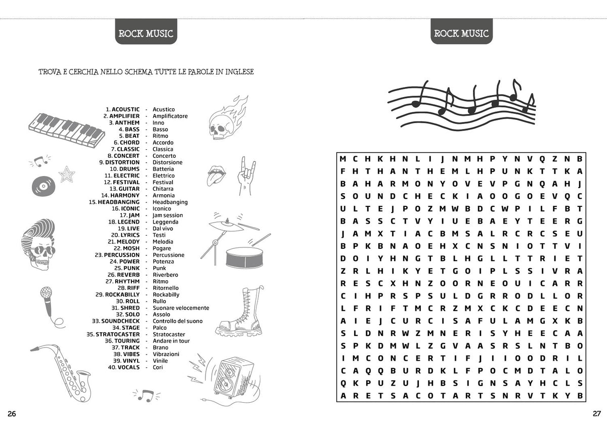 Crucipuzzle English. l'inglese divertente