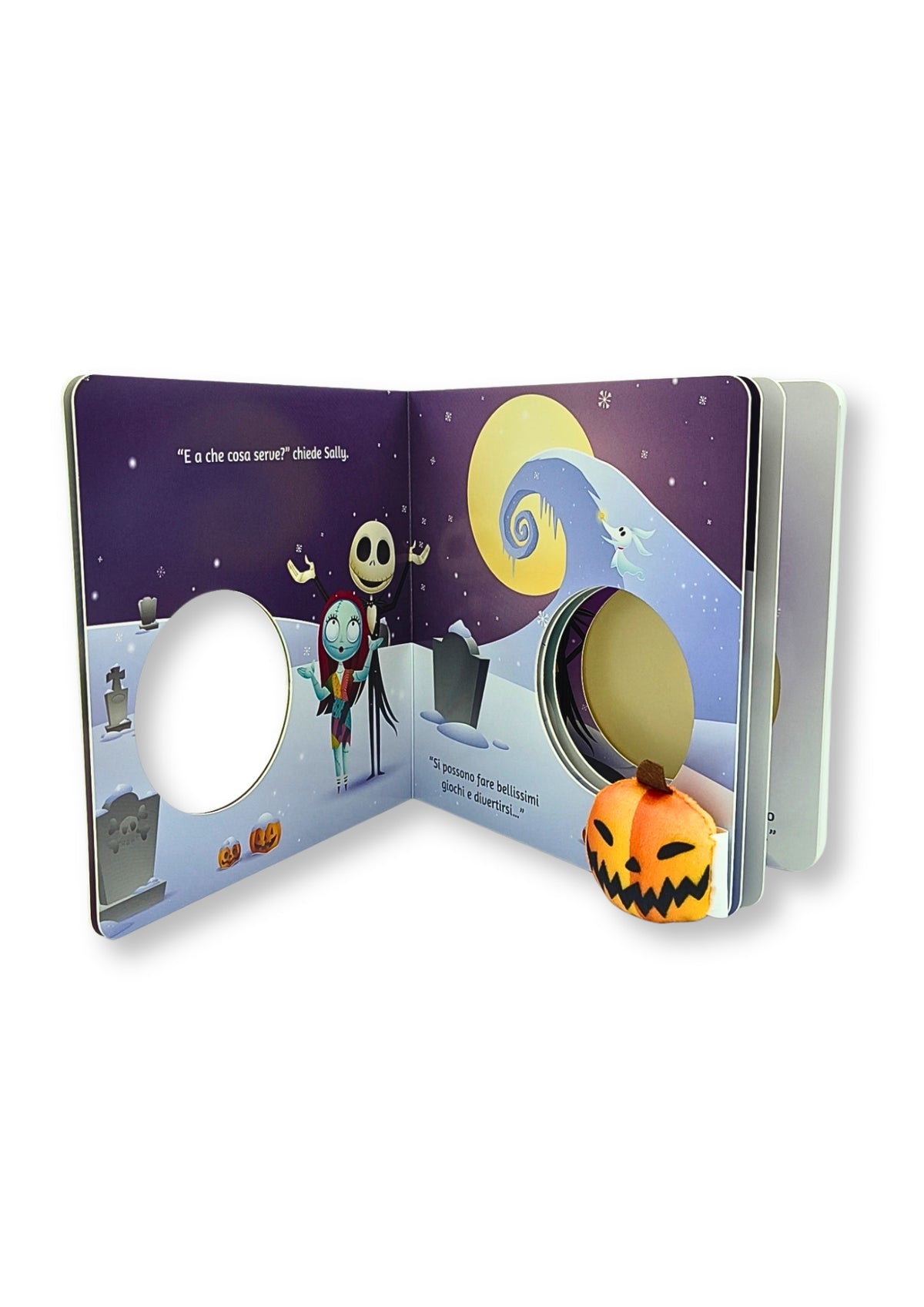 Re delle zucche Toccalibro sonoro Disney The Nightmare before Christmas. Con Zucca magnetica