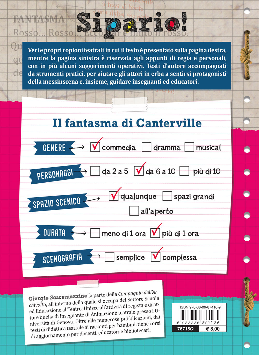 Il fantasma di Canterville. Testi teatrali per attori in erba