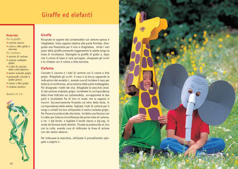 Costruire maschere per bambini