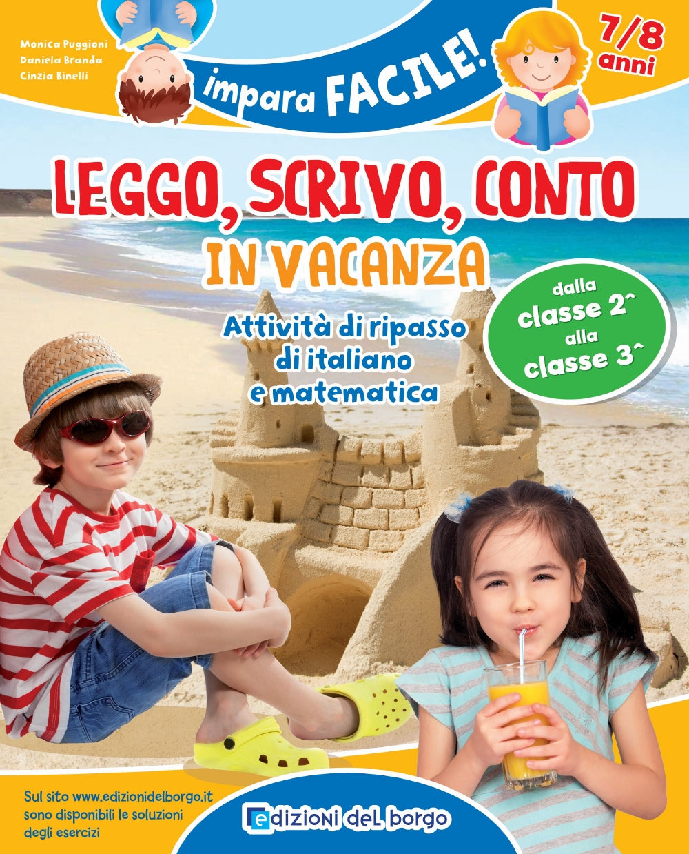 Leggo scrivo conto in vacanza - 7/8 anni. Attività di ripasso di italiano e matematica