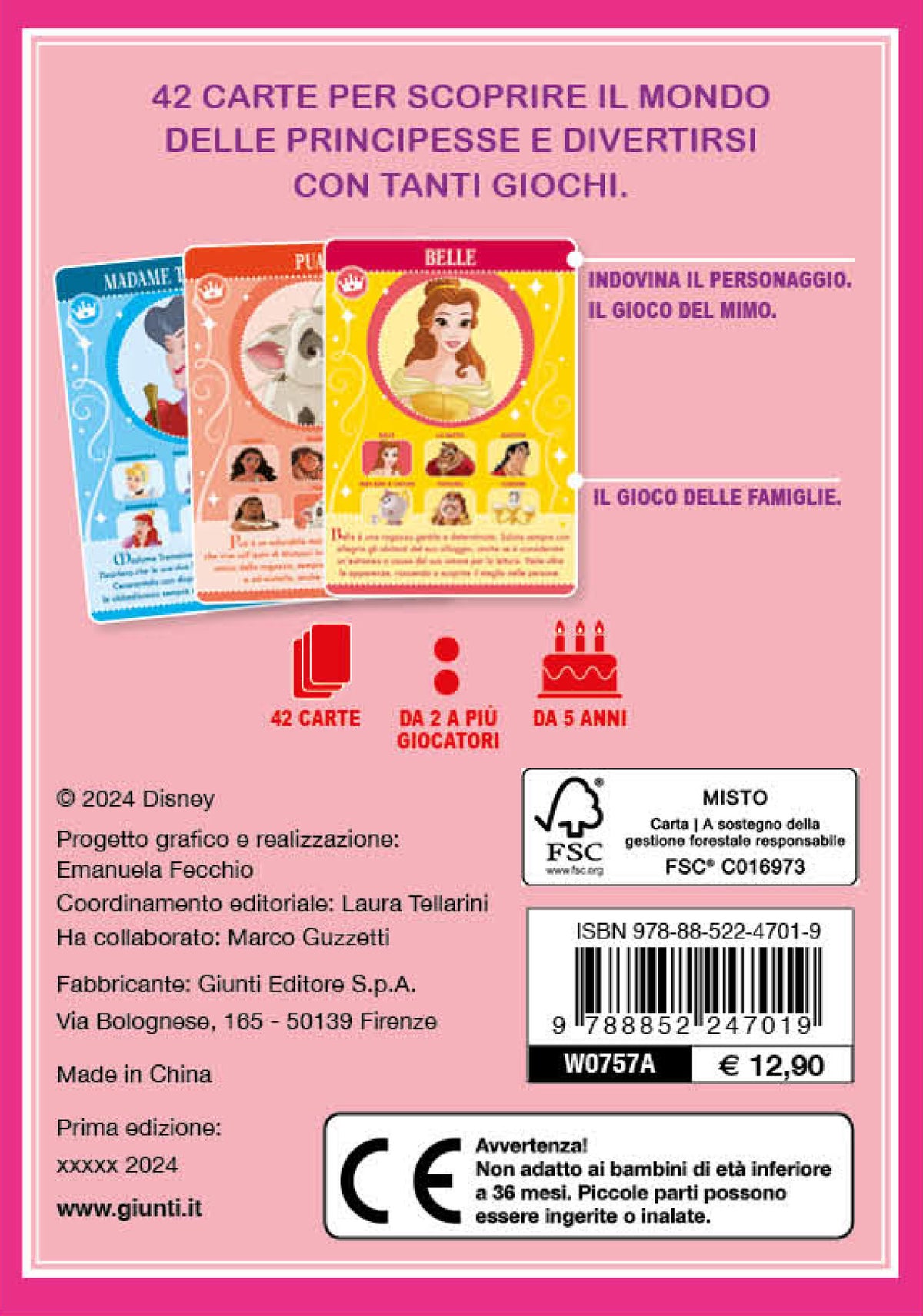 Chi sono? Principesse Disney. 42 carte, 1 libro