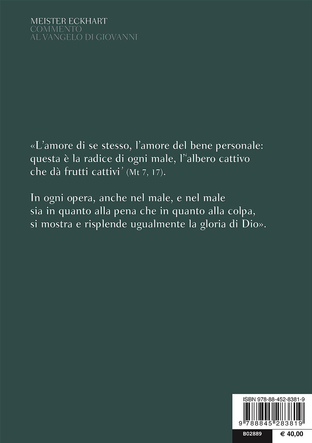 Commento al Vangelo di Giovanni. Testo latino a fronte