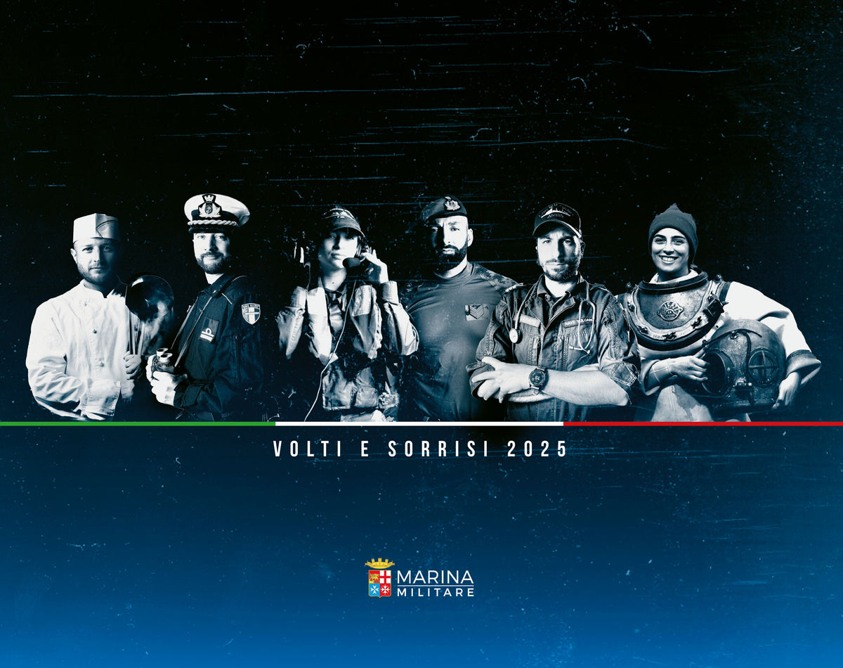 Calendario Marina Militare 2025 - da parete. Volti e sorrisi