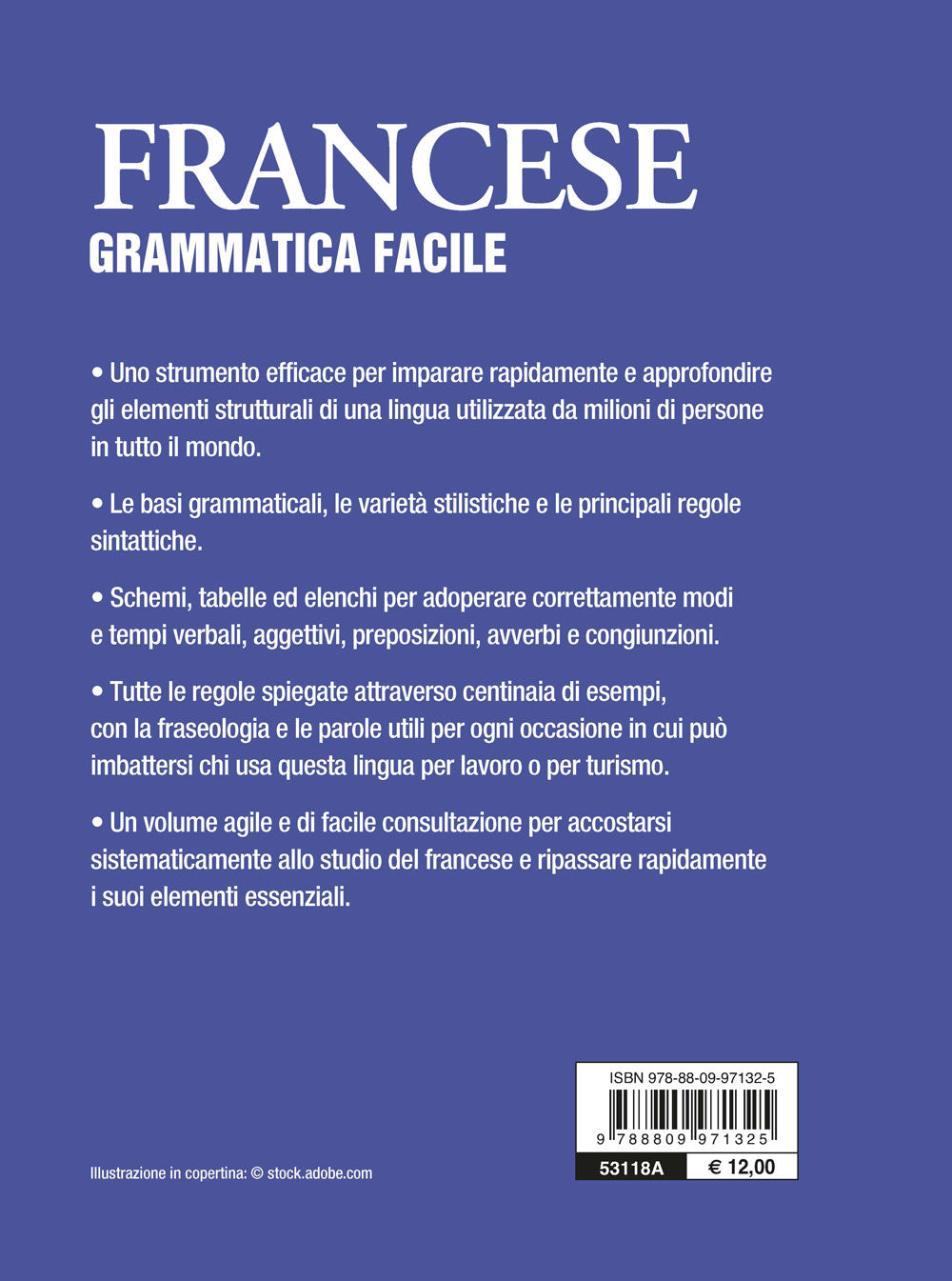 Francese. Grammatica facile. Fonetica • sostantivi • aggettivi • pronomi • avverbi • preposizioni • verbi • sintassi