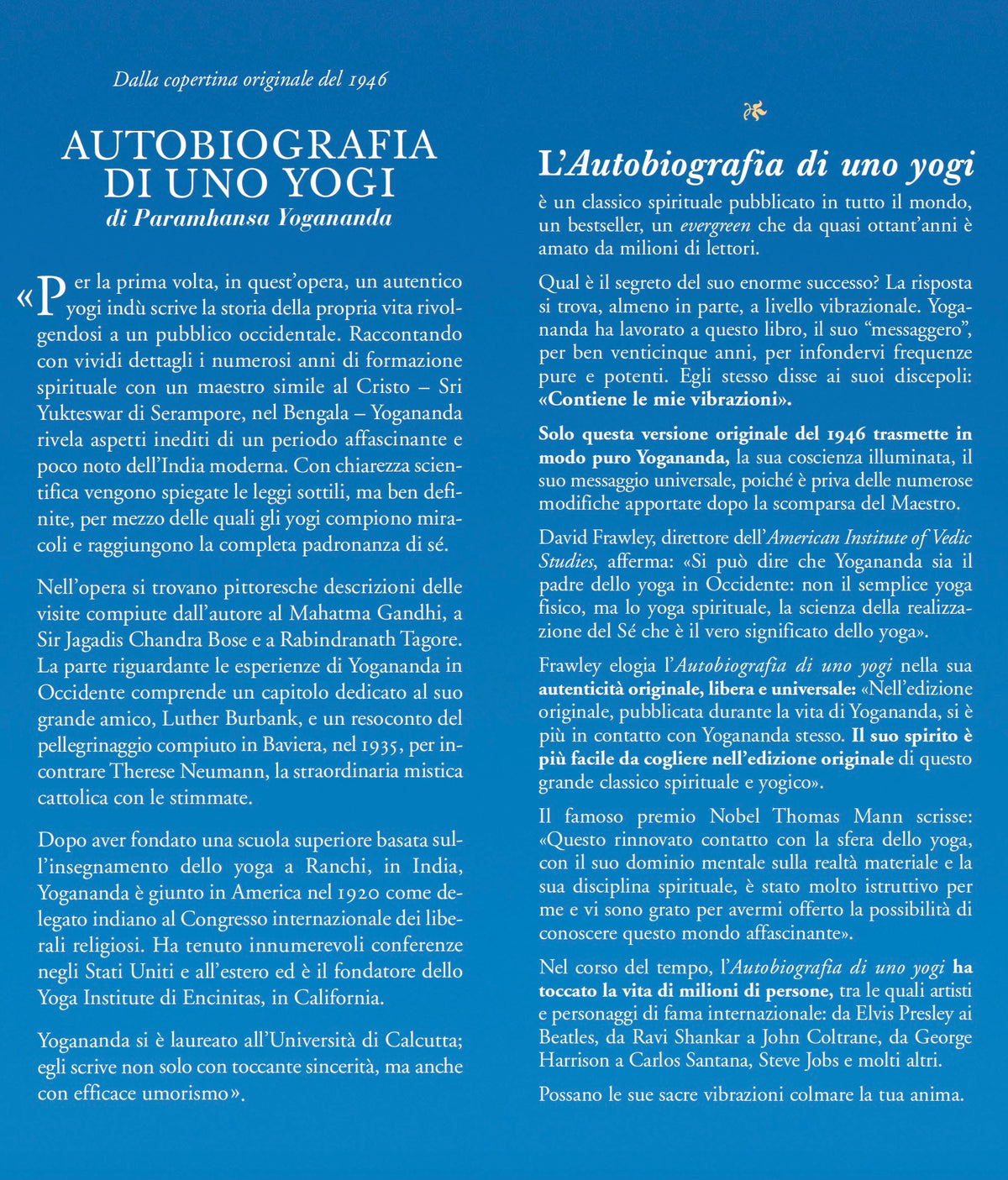 Autobiografia di uno yogi. Edizione originale con audiolibro. Edizione originale del 1946