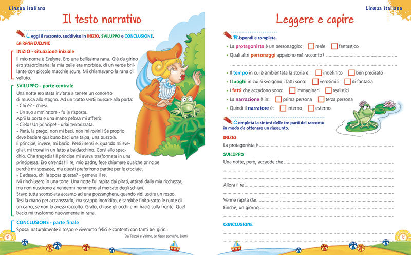 Leggo scrivo conto in vacanza - 9/10 anni. Attività di ripasso di italiano e matematica