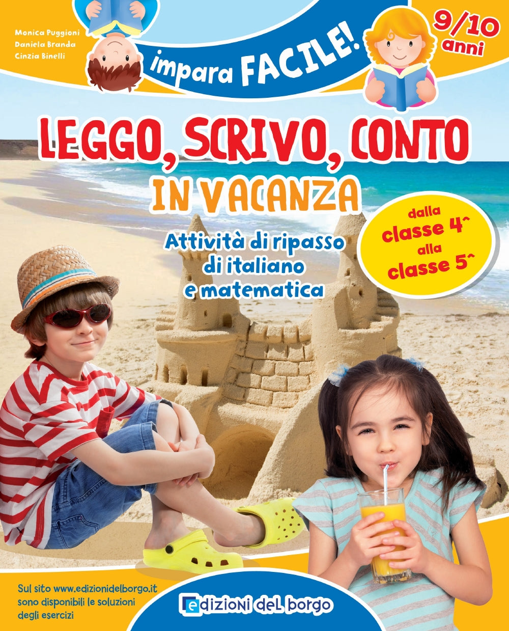 Leggo scrivo conto in vacanza - 9/10 anni. Attività di ripasso di italiano e matematica