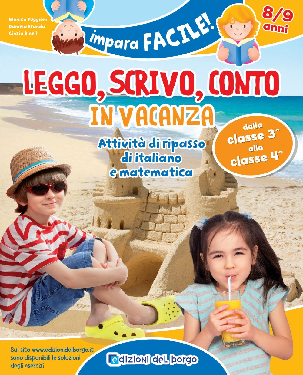 Leggo scrivo conto in vacanza - 8/9 anni. Attività di ripasso di italiano e matematica