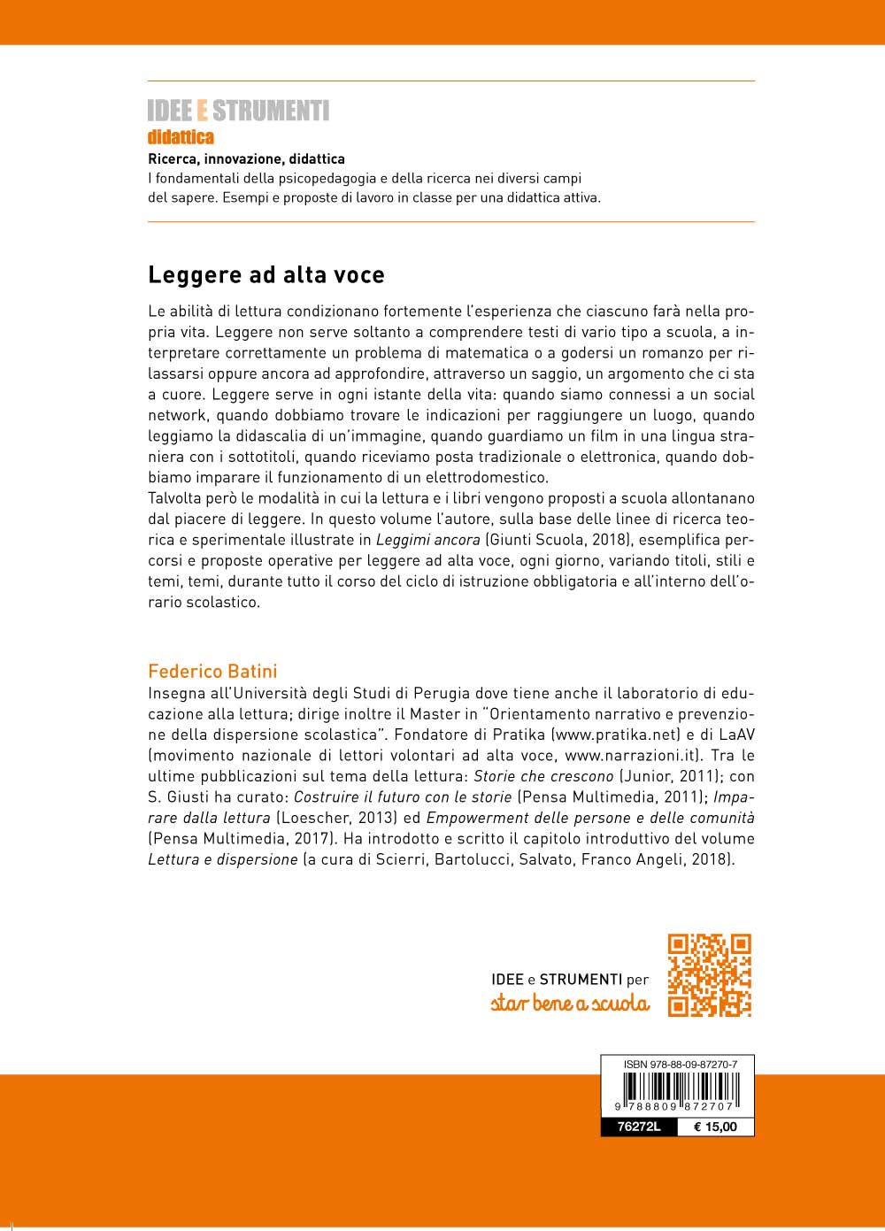 Leggere ad alta voce. Metodi e strategie per costruire competenze per la vita
