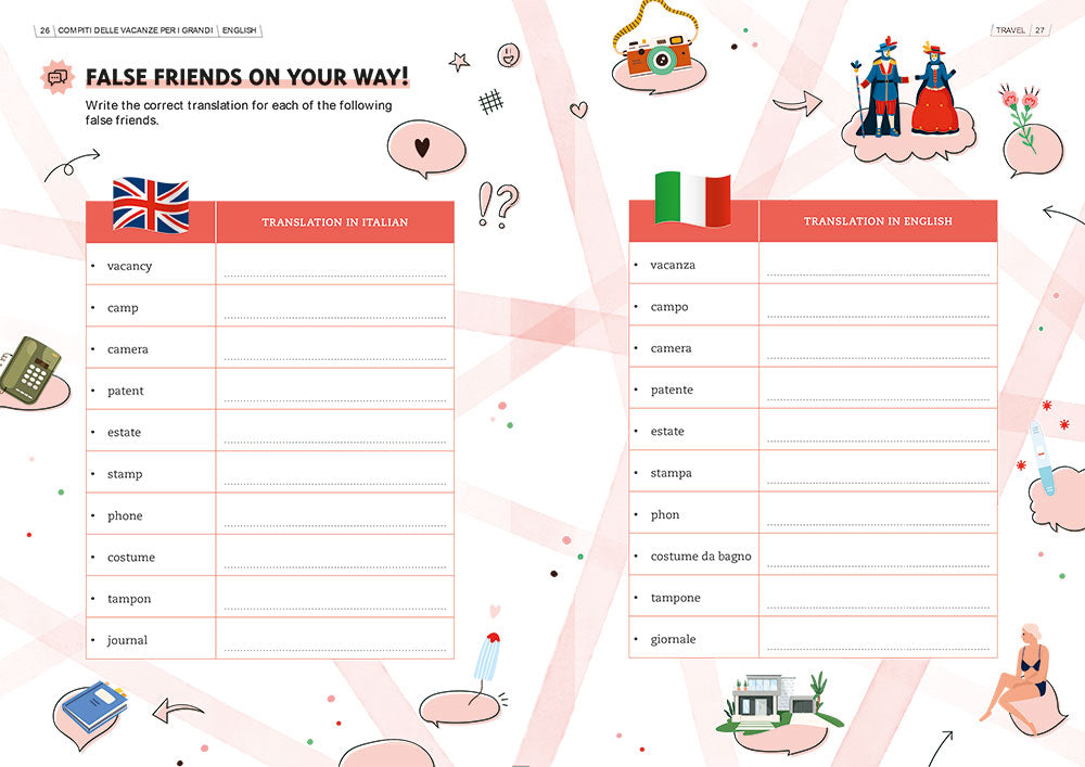 Compiti delle vacanze per i grandi English. Ripassa, impara e divertiti