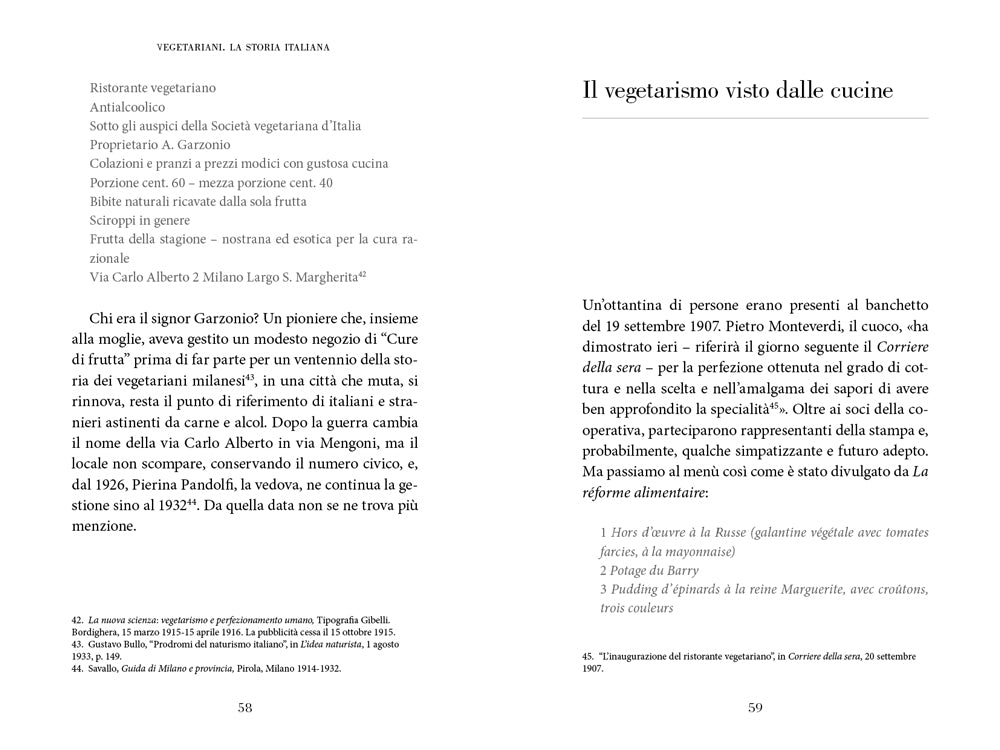 Vegetariani. La storia italiana dal 1900 ai giorni nostri. La storia italiana dal 1900 ai giorni nostri