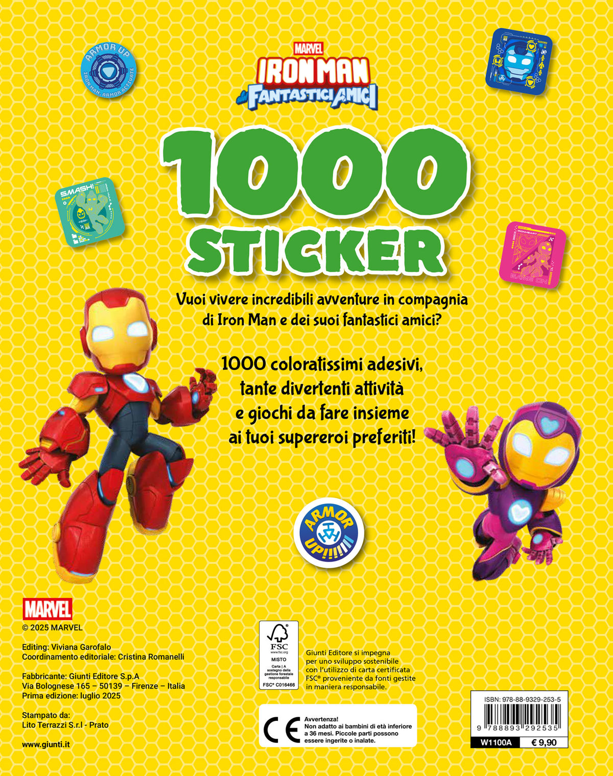Iron Man e i suoi fantastici amici 1000 Sticker. Tanti giochi e attività