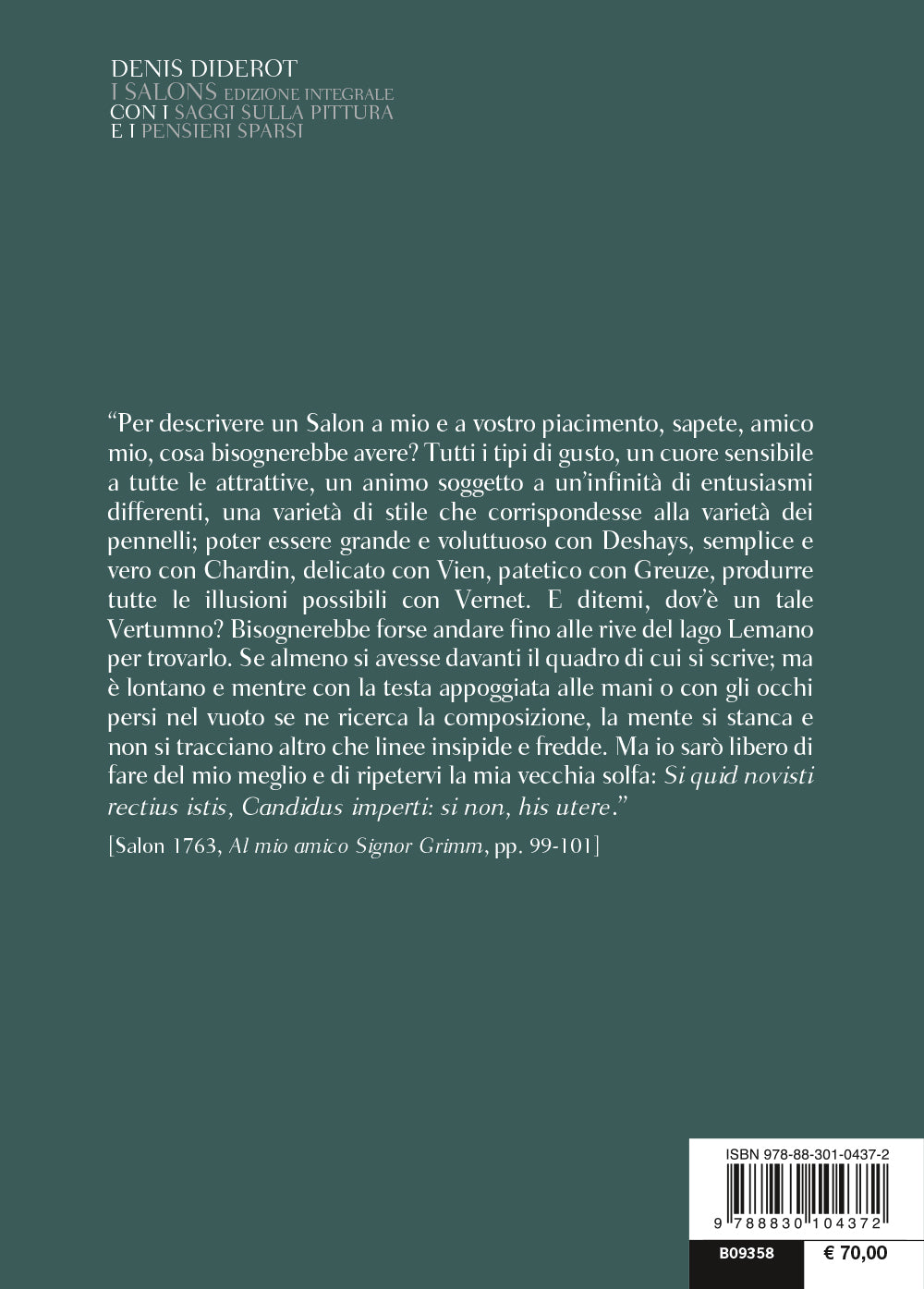 I Salons. Con i Saggi sulla pittura e i Pensieri sparsi