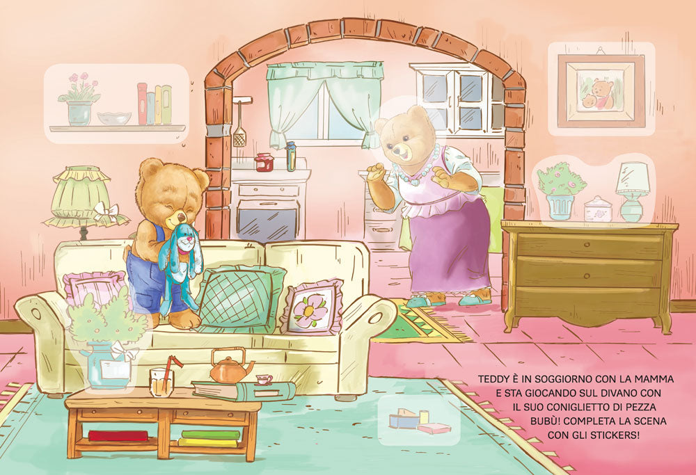 Gioca con Teddy. Con tanti stickers