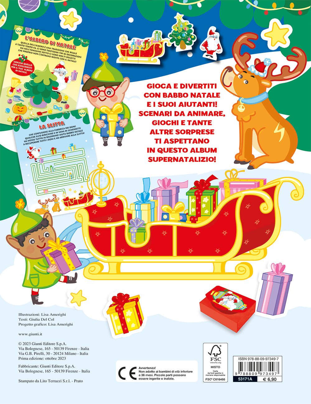 Superalbum di Natale. Stickers, pagine attive, sagome da staccare