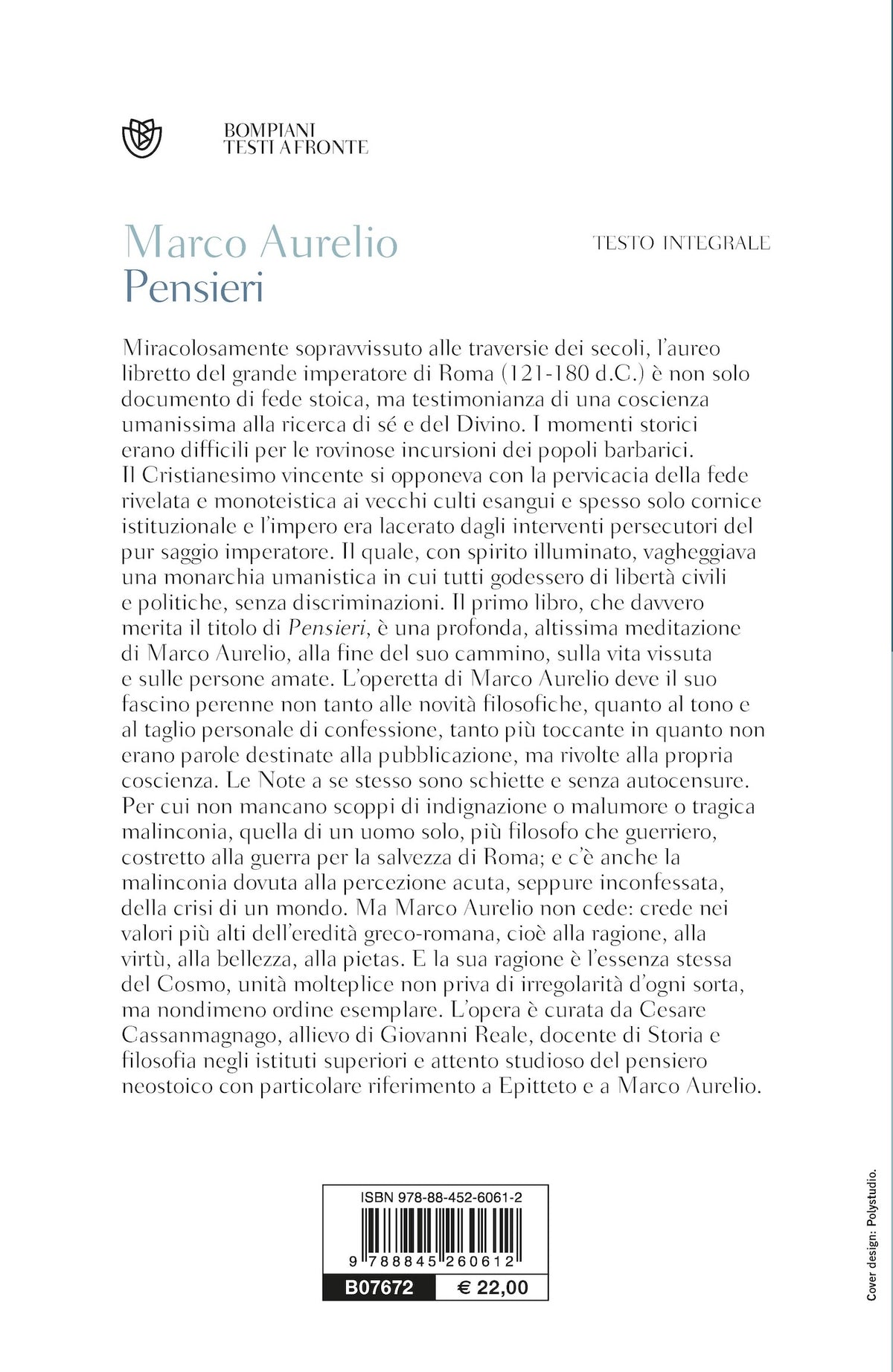 Pensieri. Testo greco a fronte