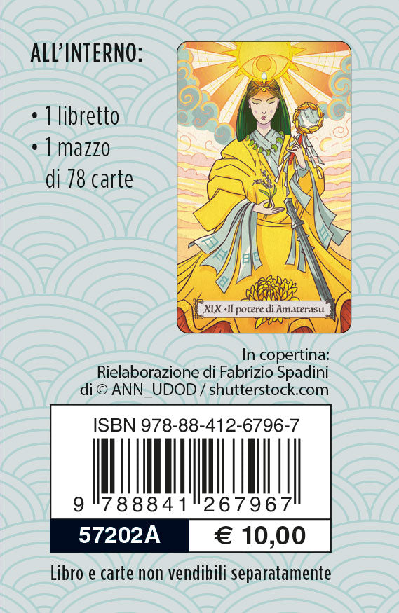 Tarocchi giapponesi. Formato mini (4,4 x 7,4 cm). Con 78 Carte
