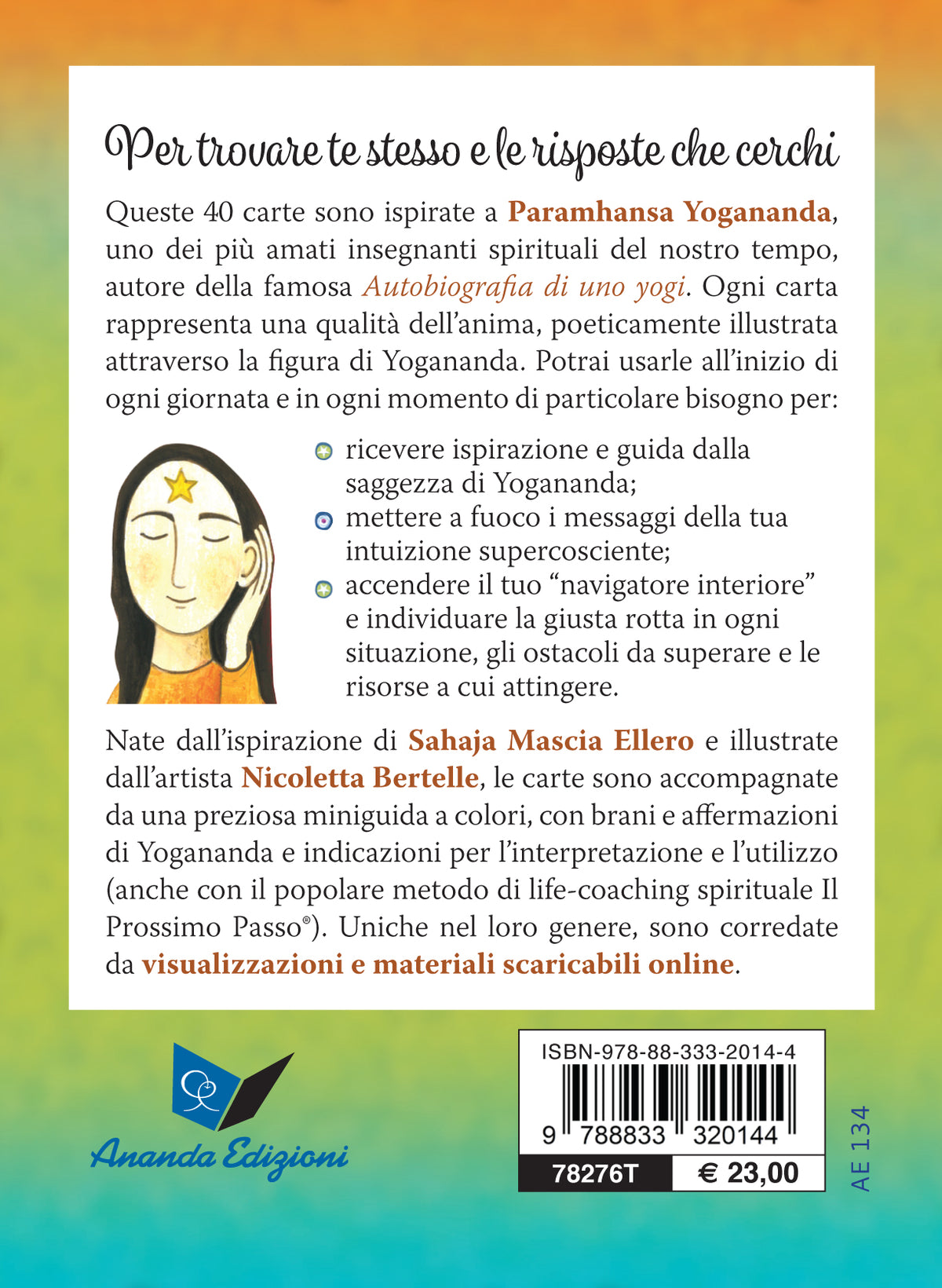 Le carte di Yogananda – Cofanetto con carte e libretto. 40 carte illustrate per la guida supercosciente
