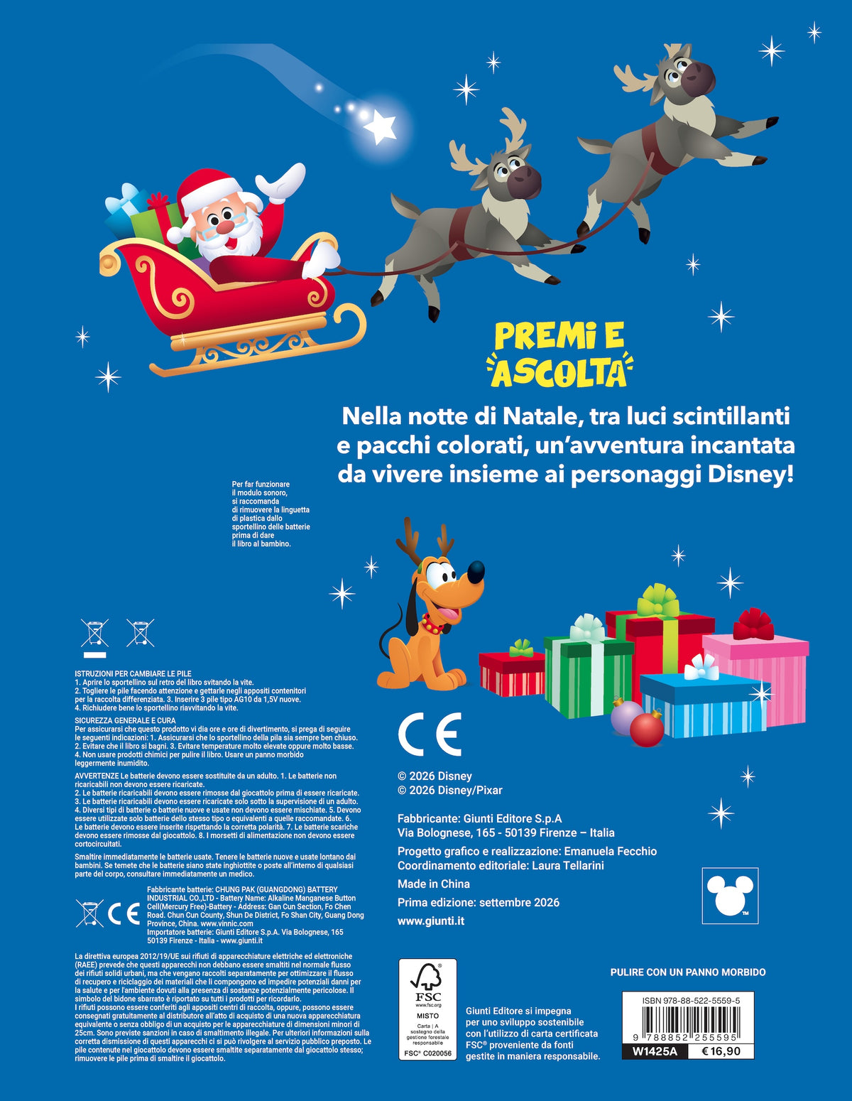 Natale Oh Oh Oh! Premi e ascolta. Con 10 tasti