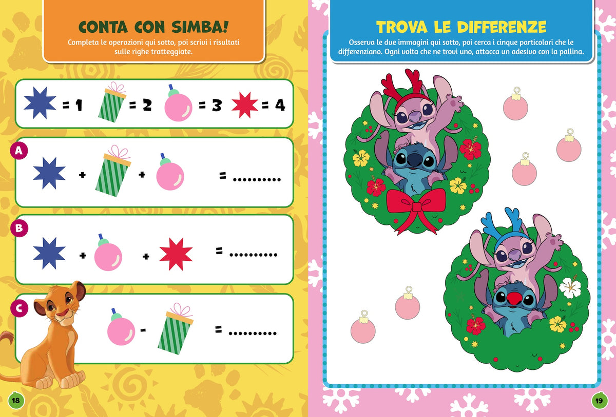 500 Sticker Natale Disney/Pixar. Tante attività per un Natale in allegria