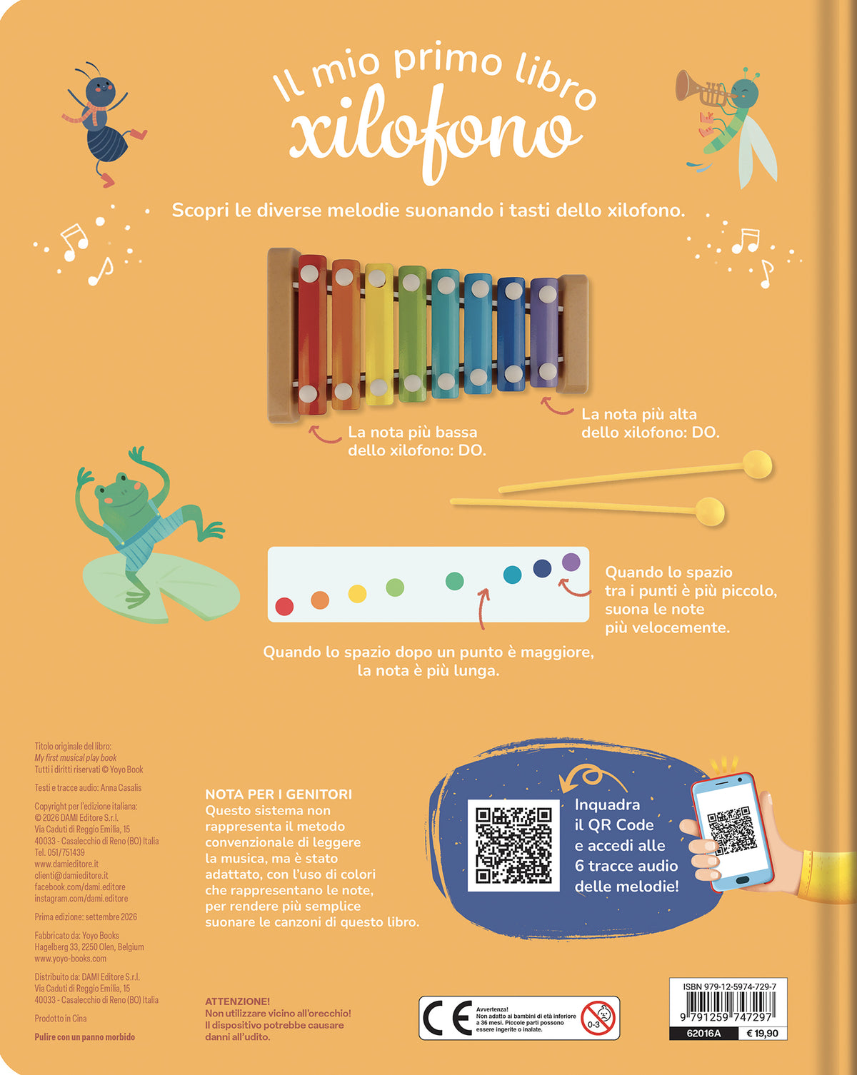 Il mio primo libro Xilofono. Le mie prime 6 canzoni allo xilofono