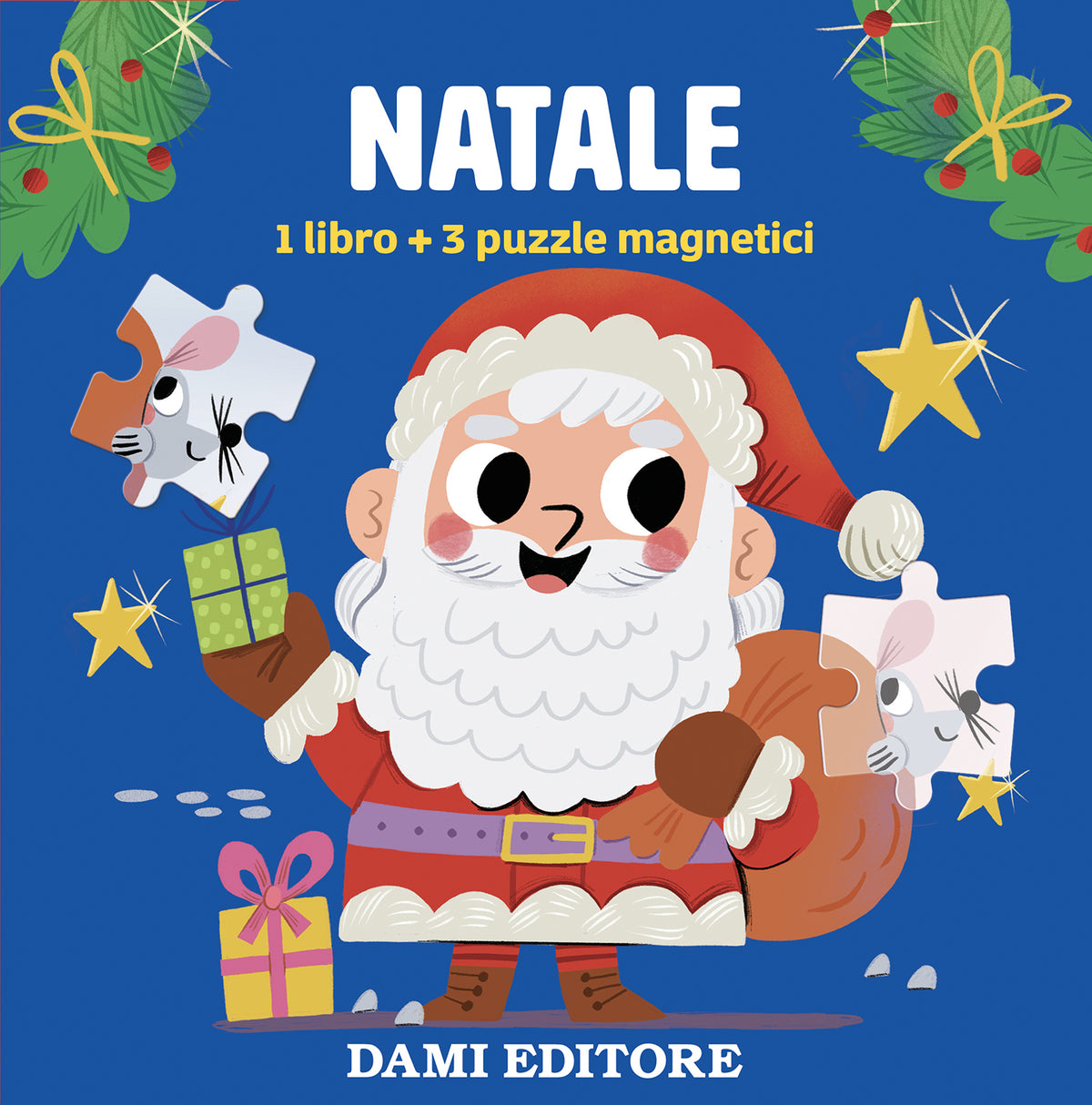 Natale. 1 libro + 3 puzzle magnetici