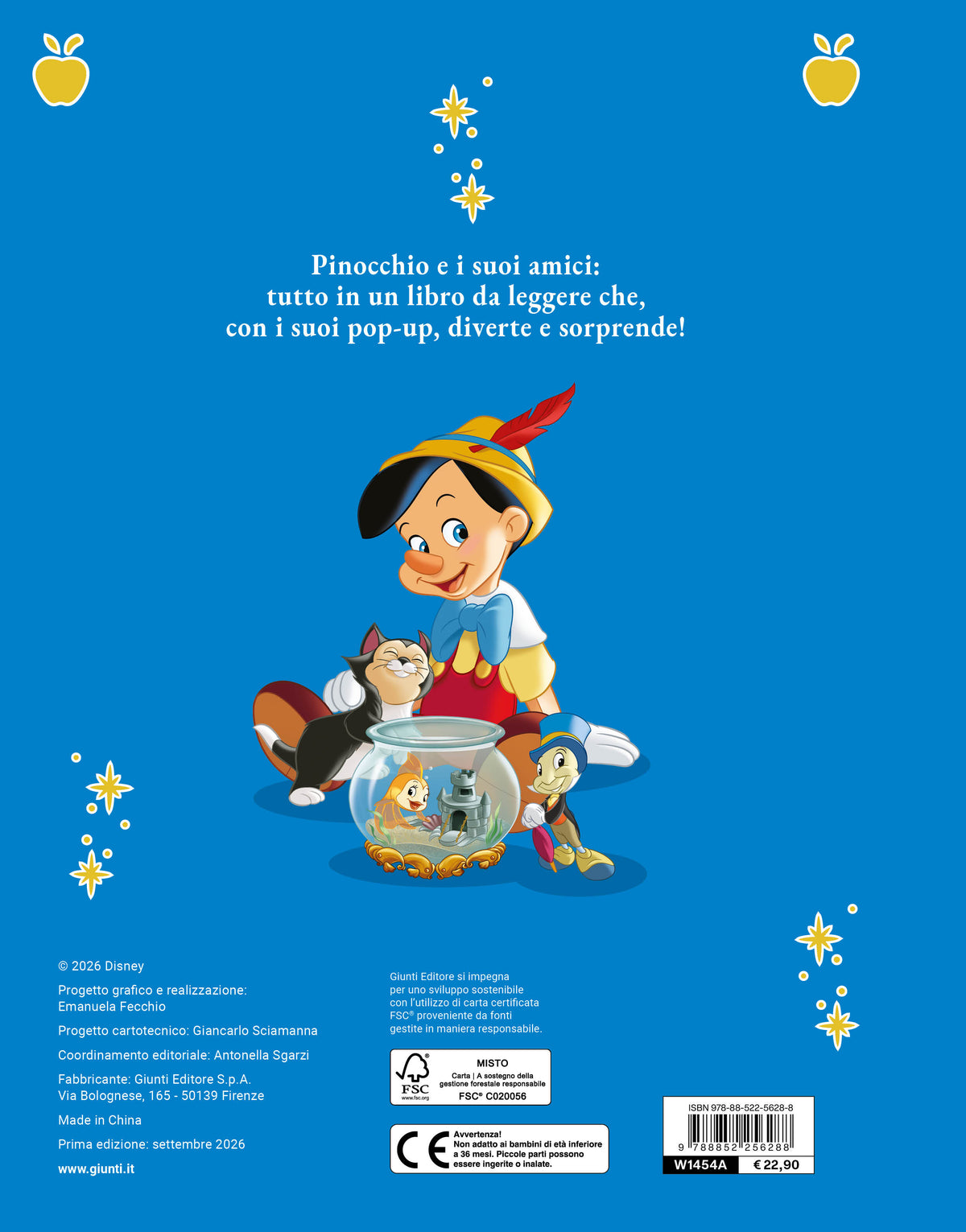Pinocchio Libro Pop-up. La storia in 3d