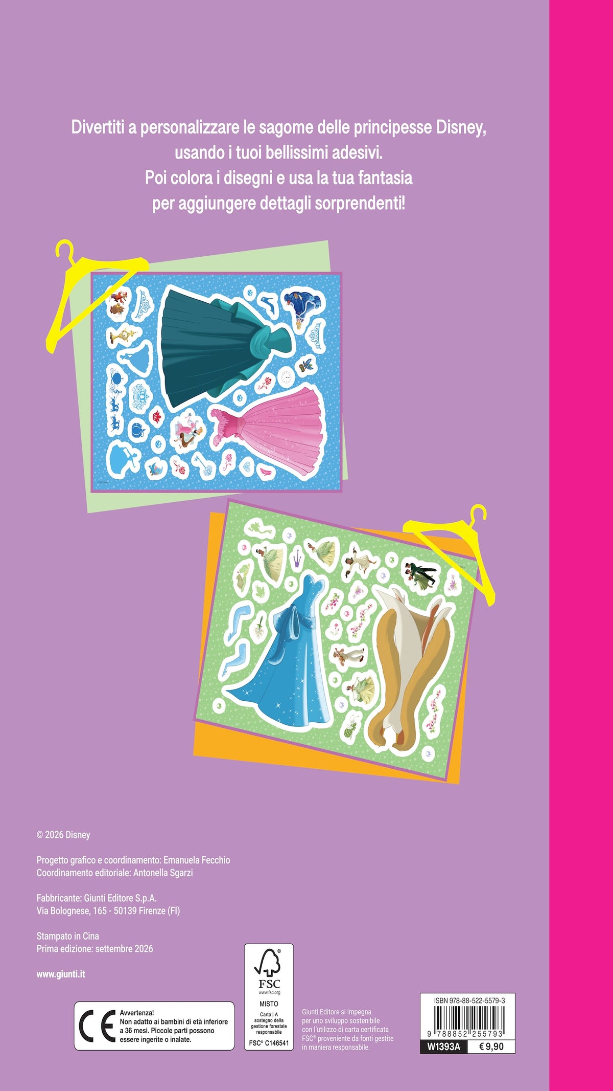 Disney Princess Vesti la moda - Staccattacca&colora Special