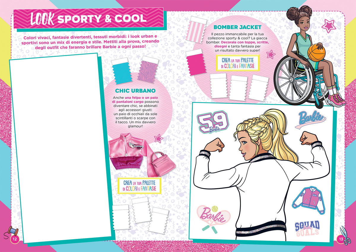 Barbie. Scenari sticker. Fashion week