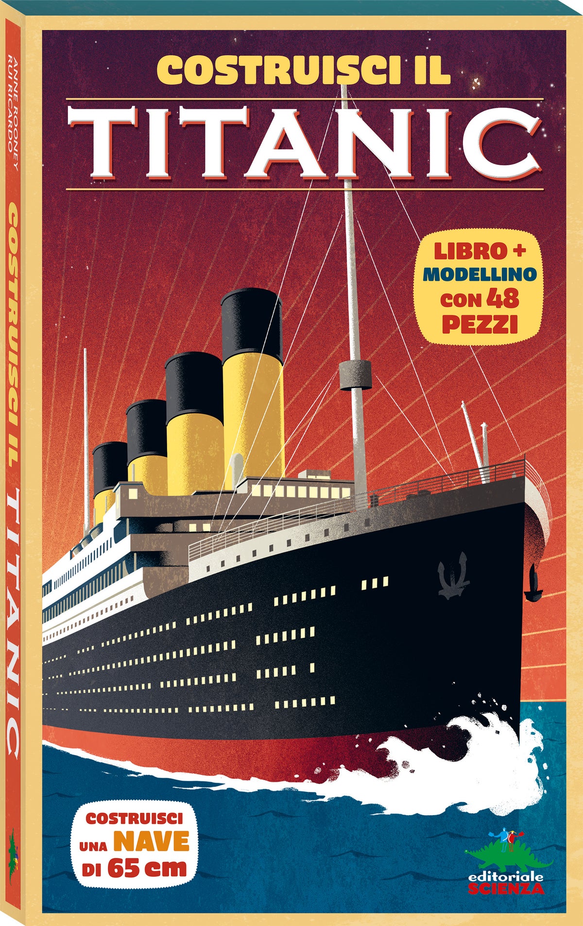 Costruisci il Titanic. Costruisci una nave di 65cm – Libro + modellino con 48 pezzi
