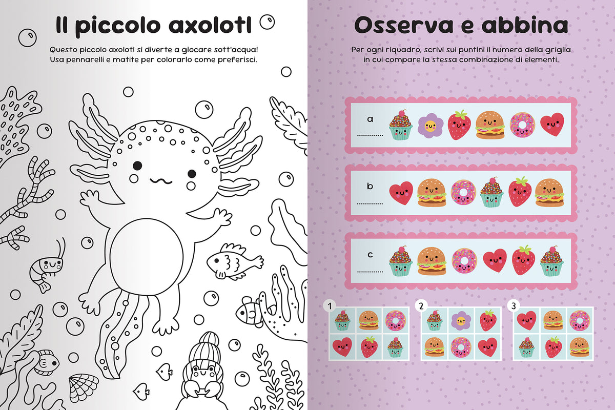 Kawaii Sticker Profumati. Sticker, Coloring, Attività divertenti