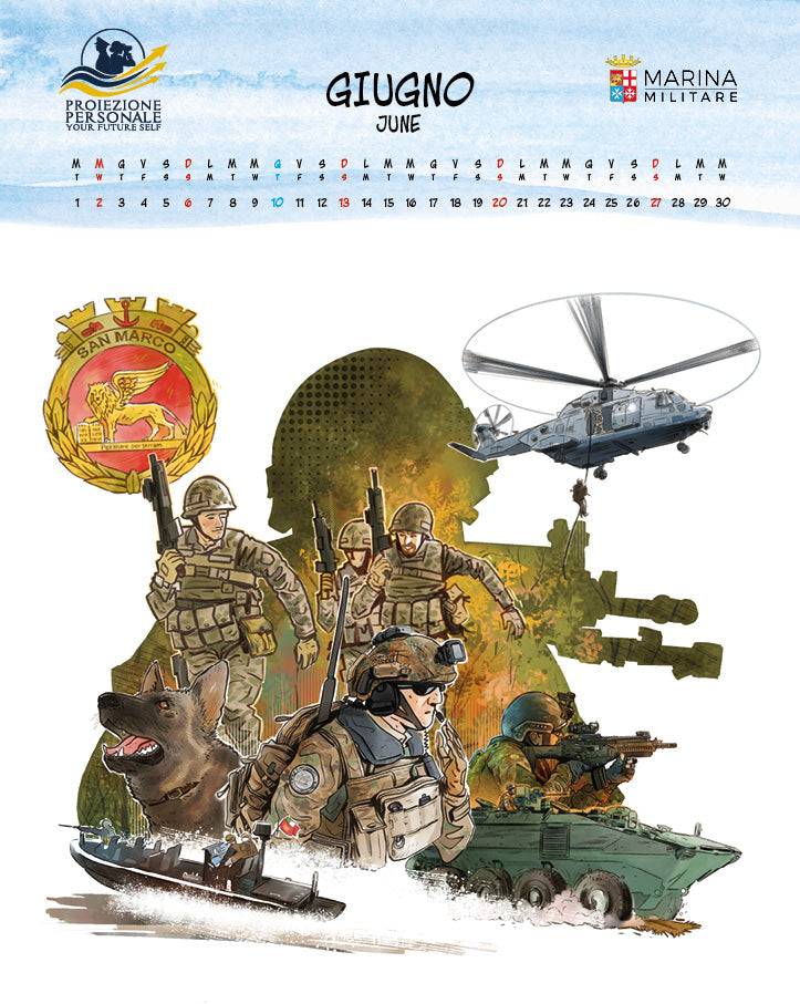 Calendario Marina Militare 2027 - da parete . Proiezione personale