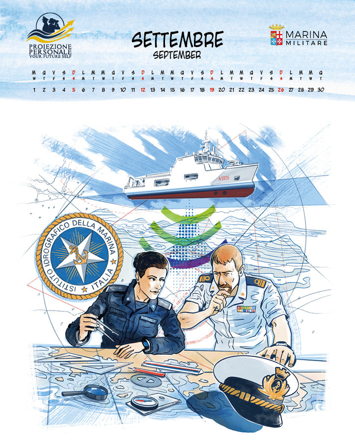 Calendario Marina Militare 2027 - da parete . Proiezione personale