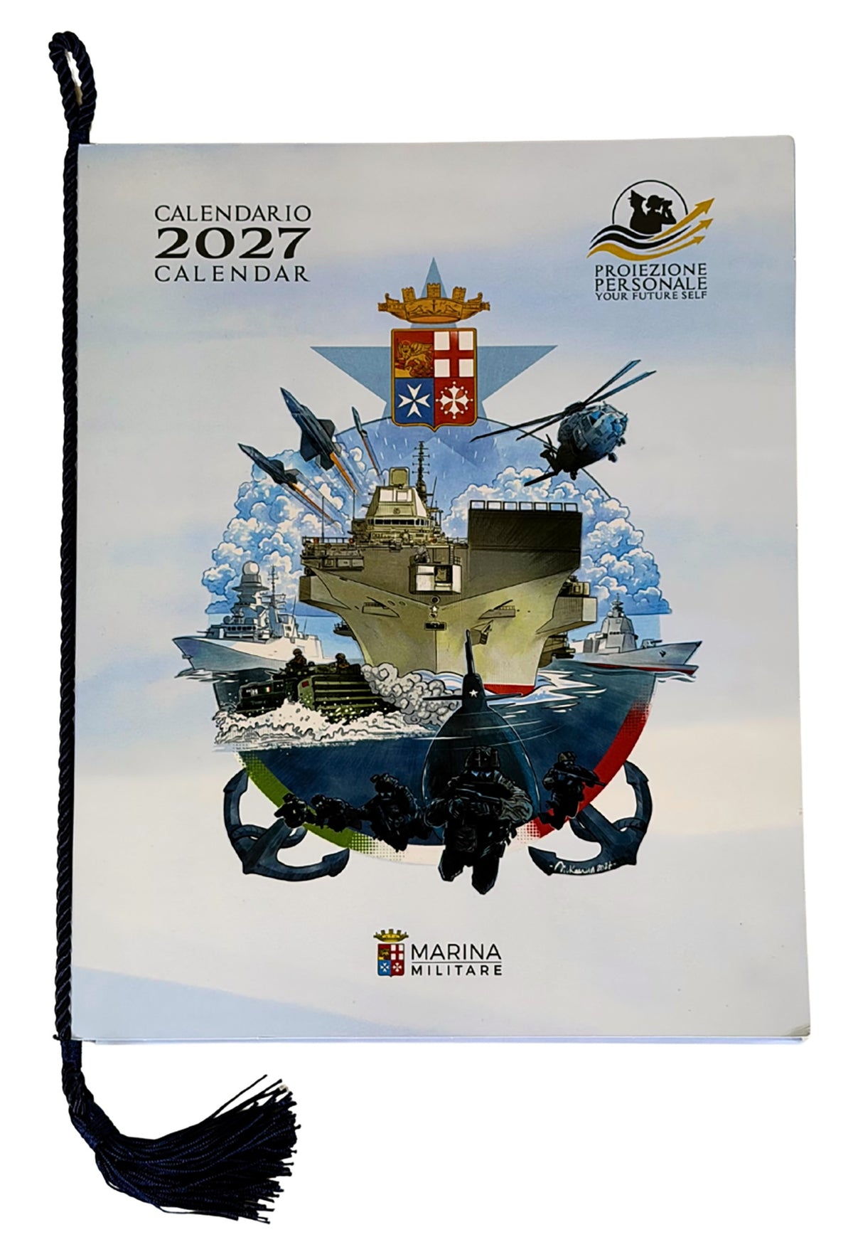 Calendario Marina Militare 2027 - da parete . Proiezione personale