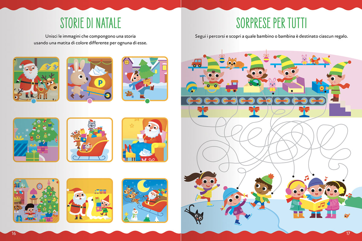 Magico Natale. Giochi, percorsi, labirinti, coloring