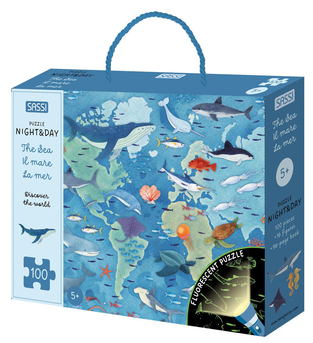 The Sea-Il mare-La mer. Discover the world. Puzzle night & day