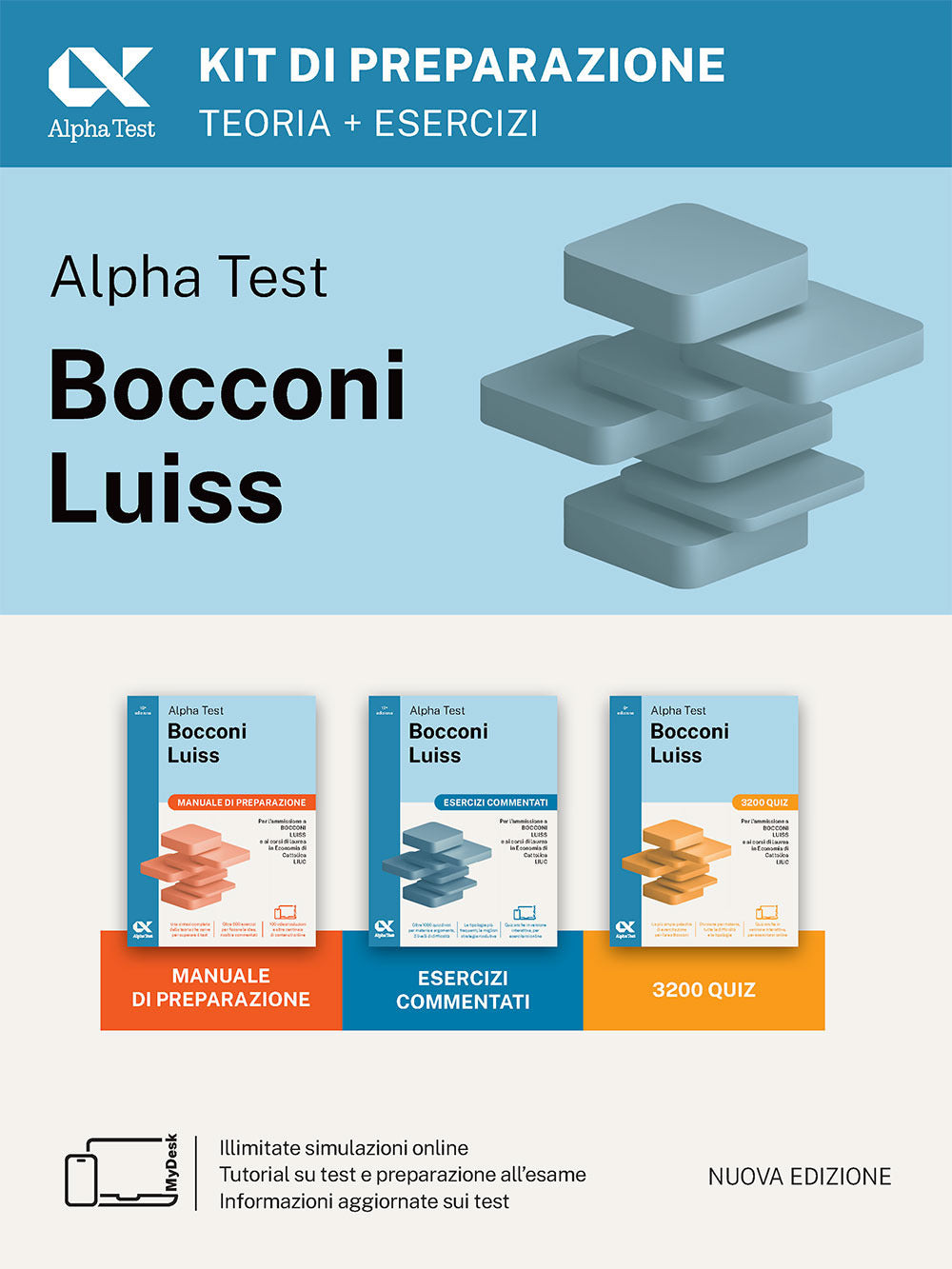 Alpha Test Bocconi e Luiss. Kit di preparazione. Edizione 2025. Per test di economia