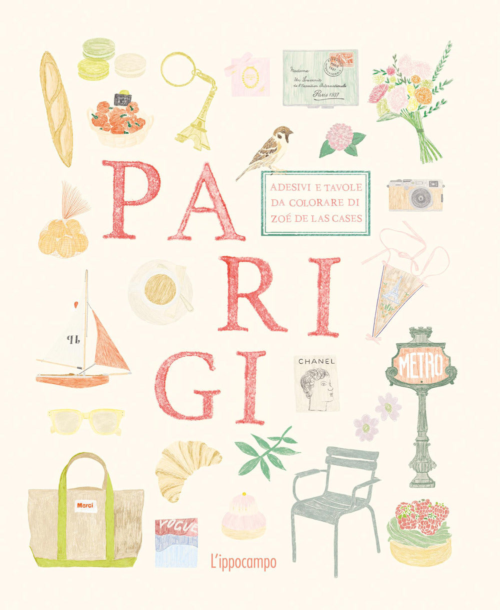 Parigi. Adesivi e tavole da colorare