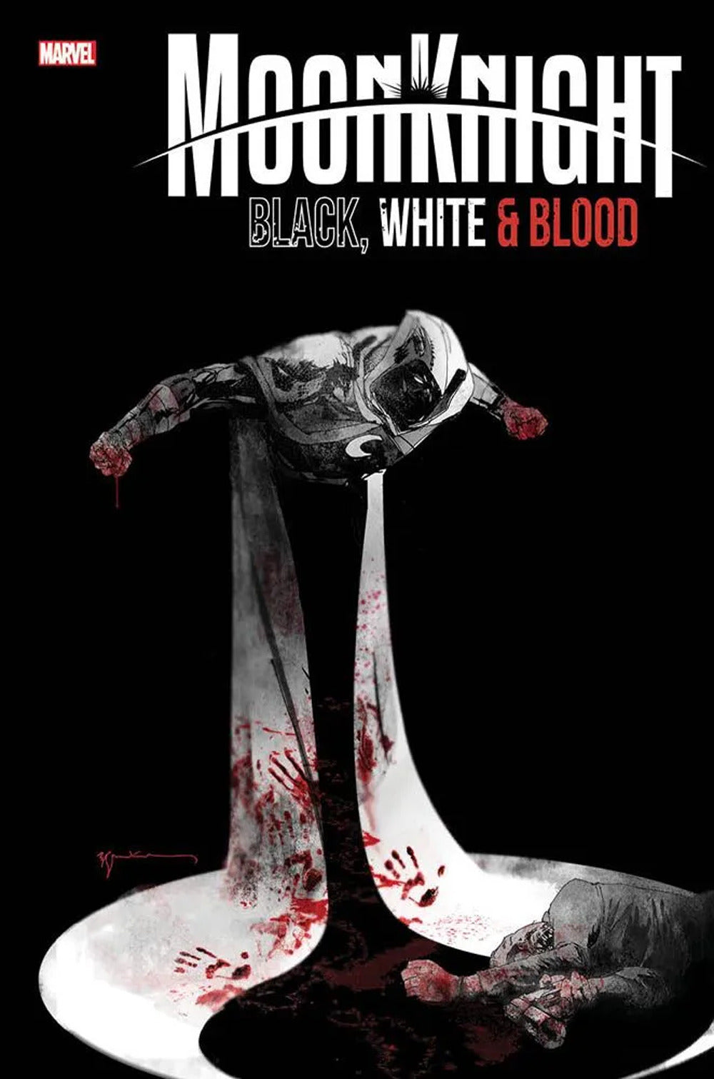 Black, white & blood. Moon Knight.