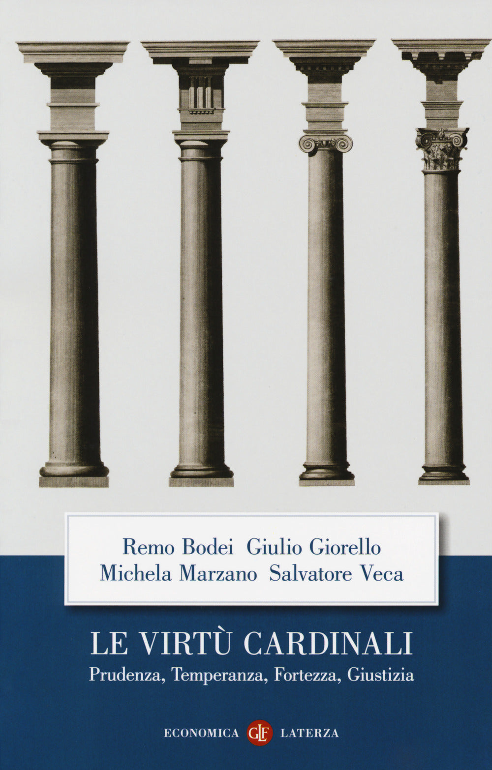 Le virtù cardinali. Prudenza, temperanza, fortezza, giustizia.