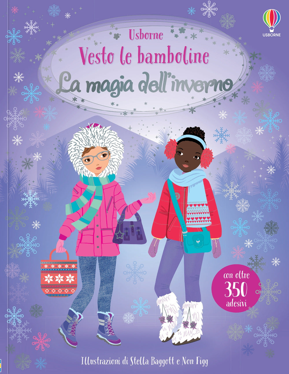 La magia dell'inverno. Vesto le bamboline. Con adesivi. Ediz. a colori.
