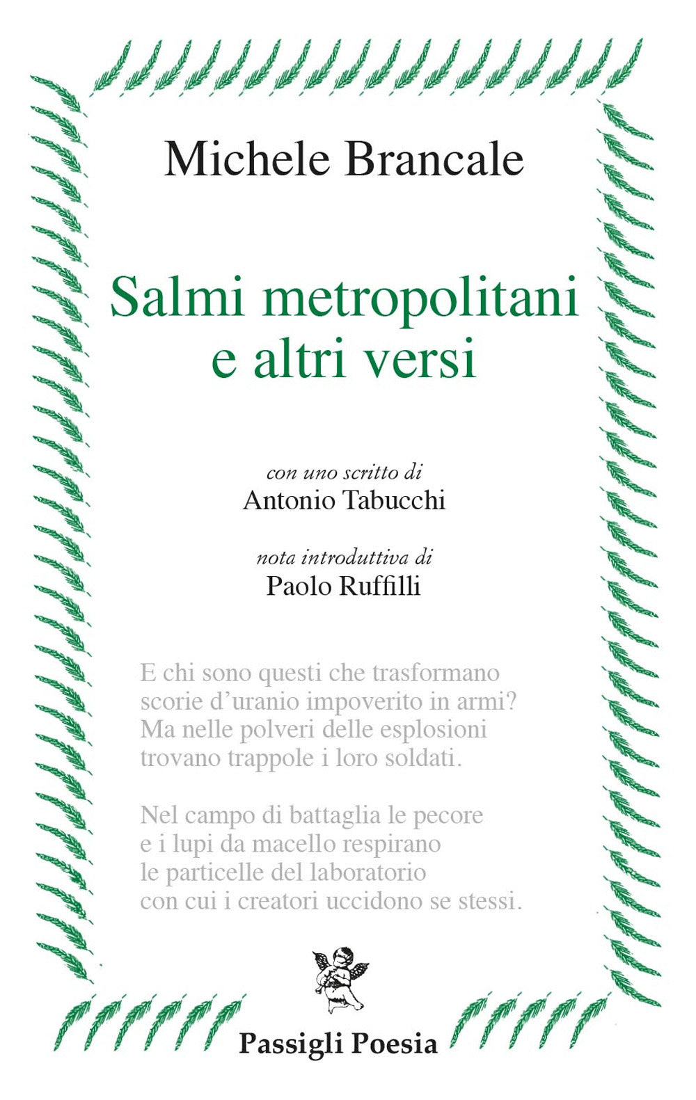 Salmi metropolitani e altri versi.