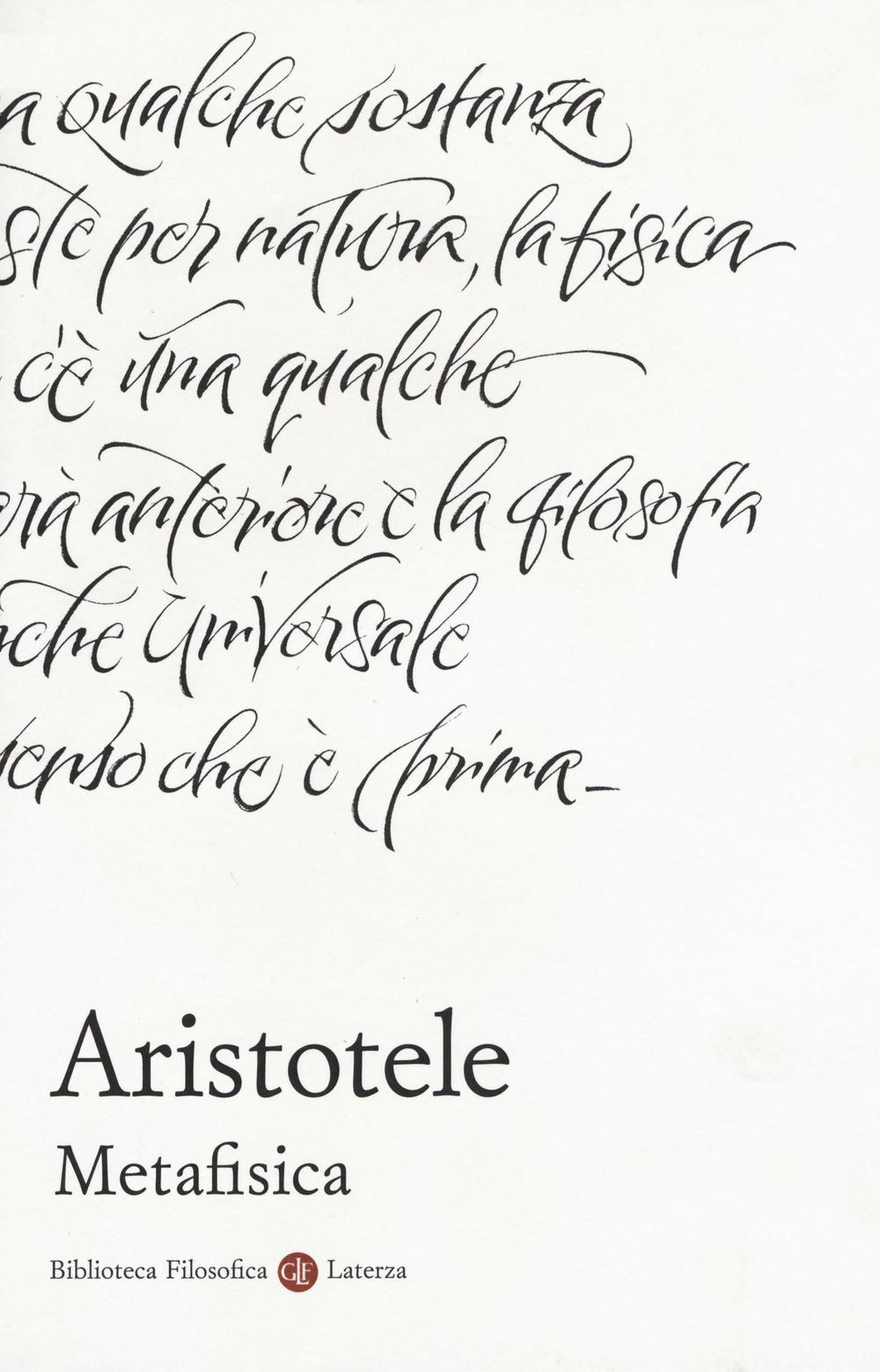 Metafisica. Testo greco a fronte.