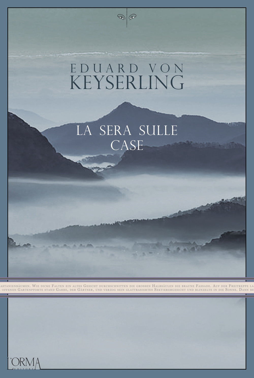 La sera sulle case.