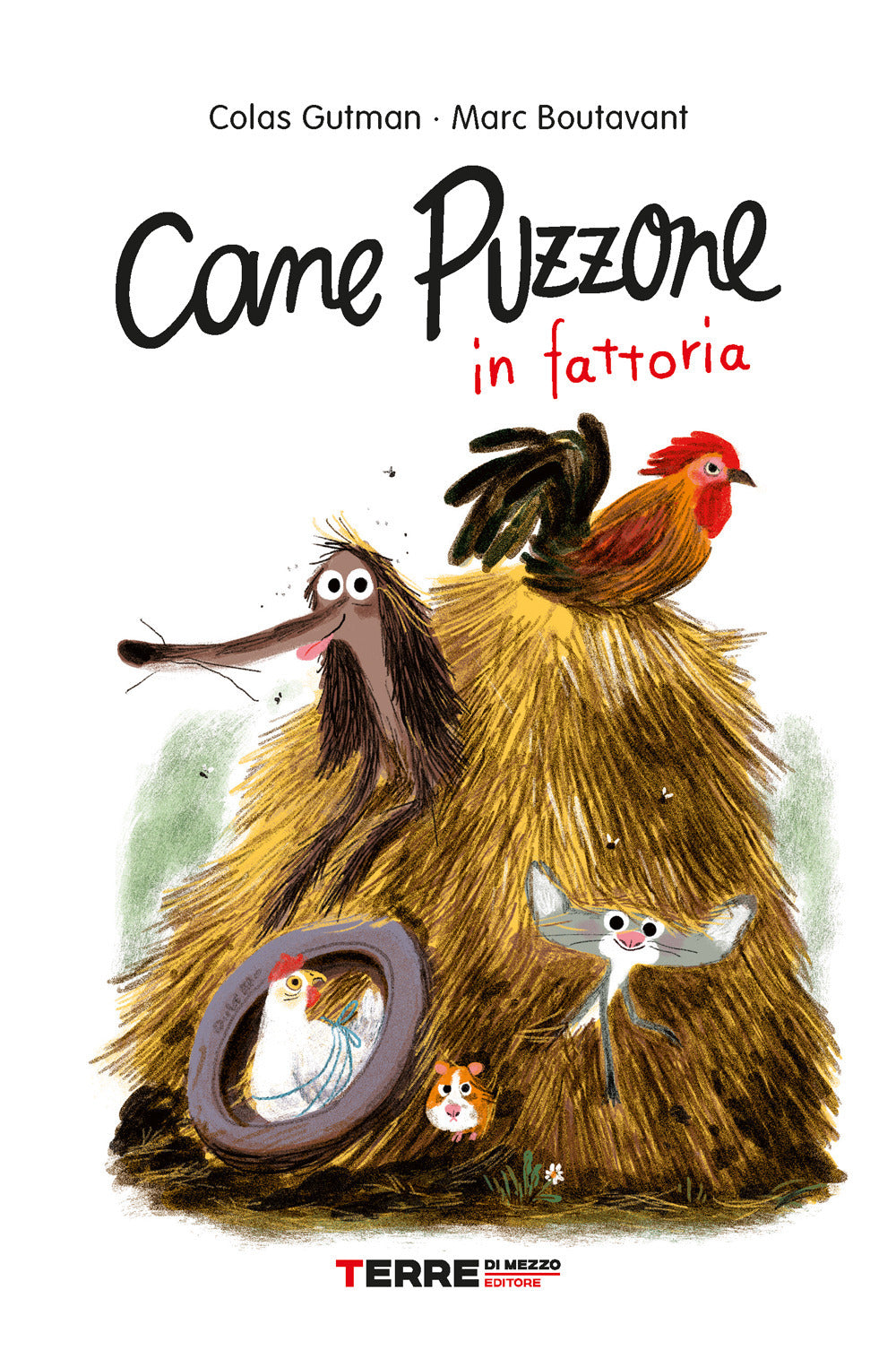 Cane Puzzone in fattoria.